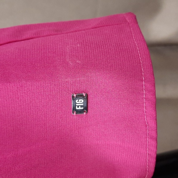 FIG pink Diani travel dress, dolman short sleeve, above the knee, size XS, NWT - Picture 7 of 12